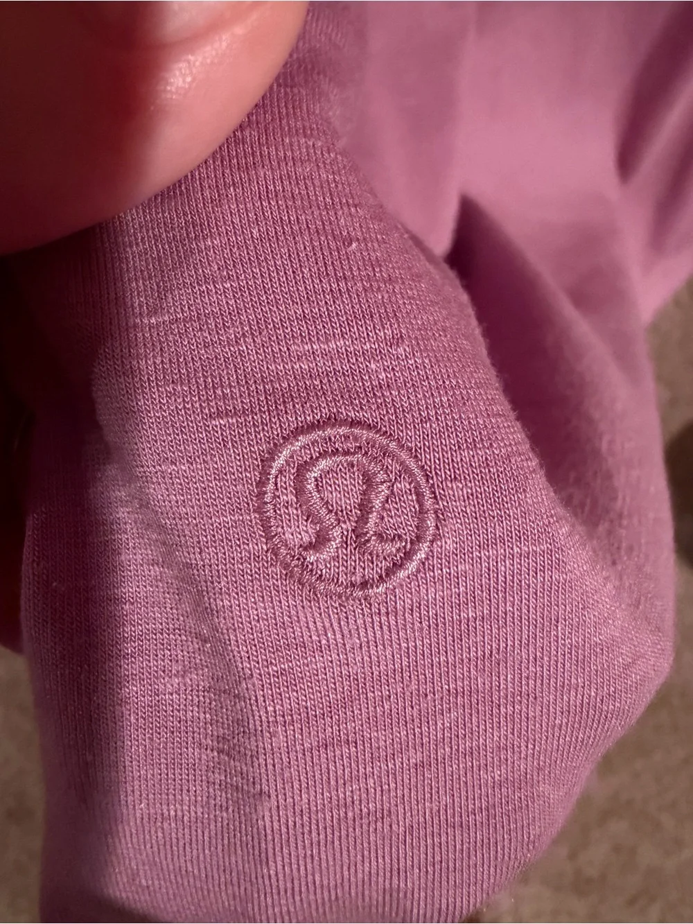 lululemon athletica Short Sleeve Tee Dress in Mauve